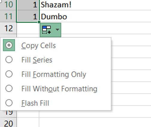 Excel Cells and Ranges step 12