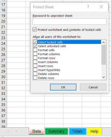 worksheet commands step 8