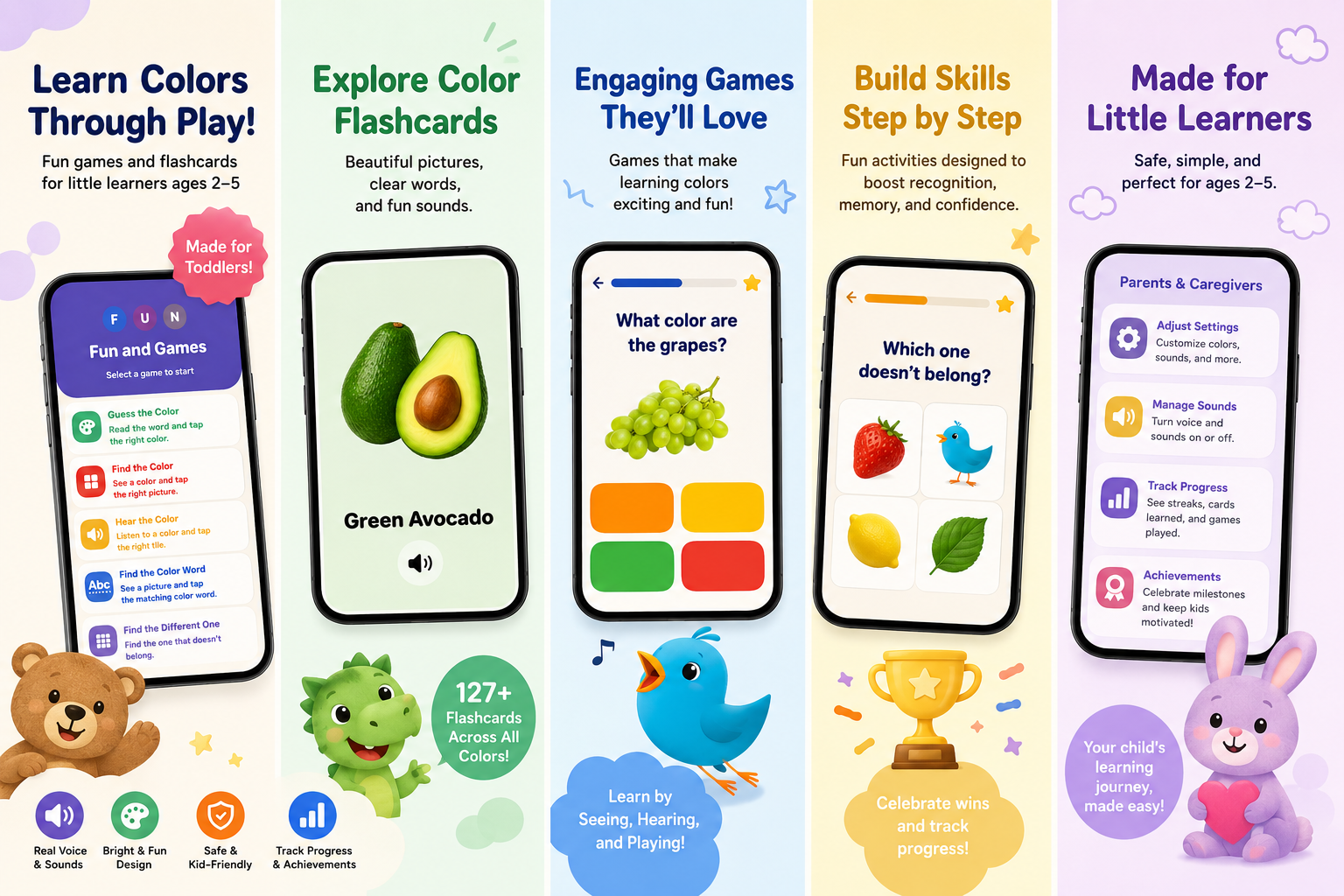 FREE Color Flash Cards App for Kids